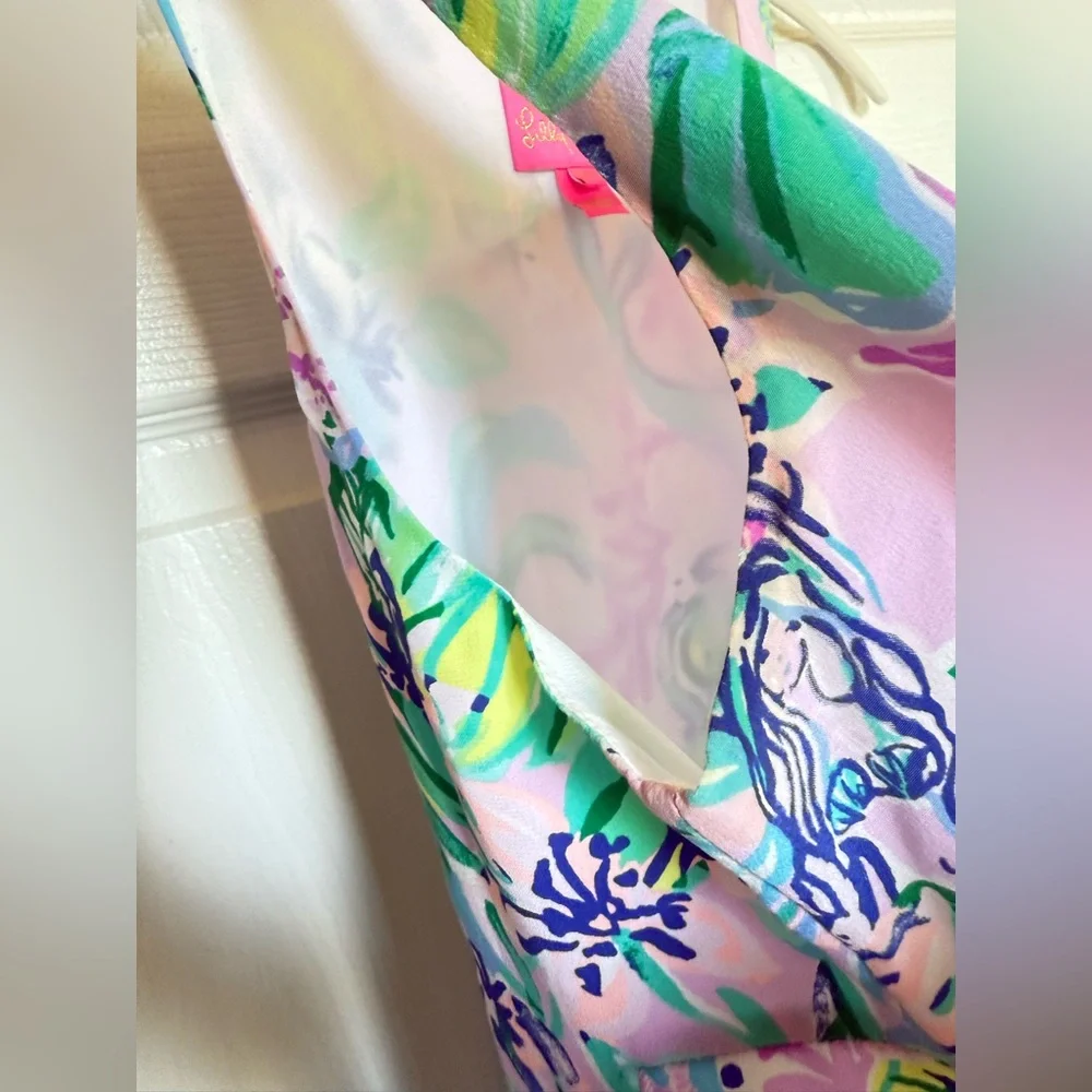 Lilly Pulitzer Jackie Silk Shift Mermaid in the Shade - Picture 4 of 4